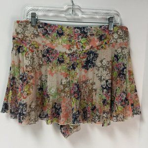 Anerican rag floral print garhered flowing  shorts